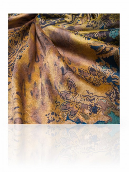 Палантин Женский SN-PAISLEY.ANIMAL/YELLOW.GREY